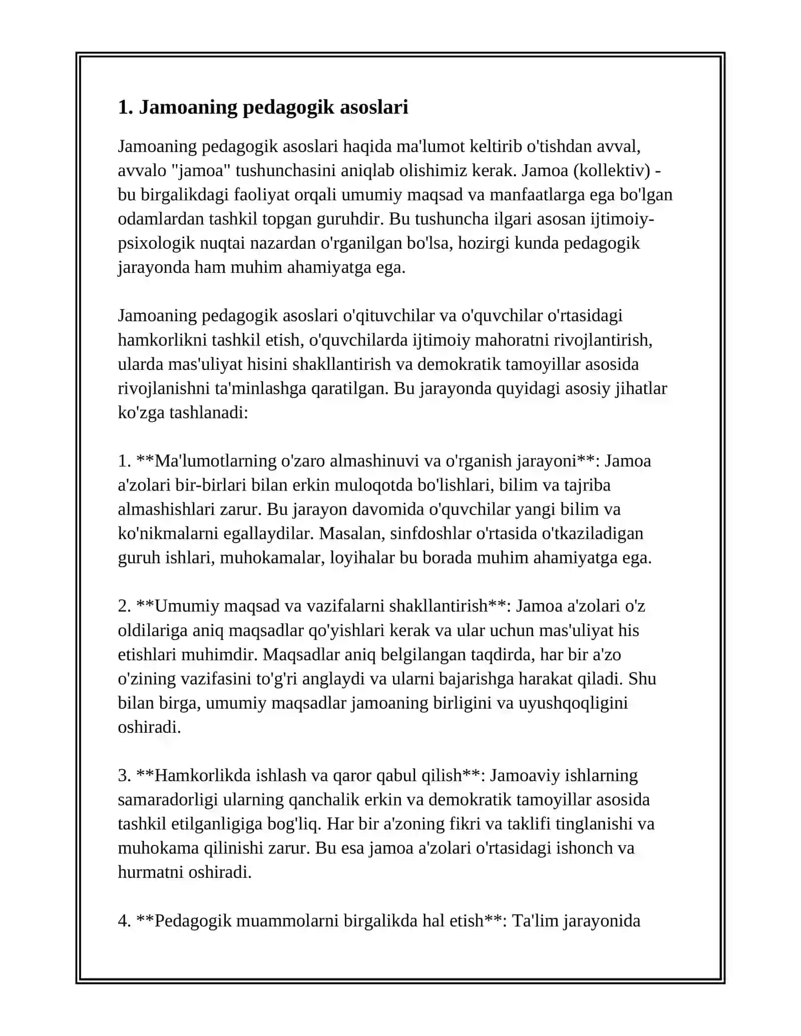 PEDAGOGIK JAMOANING PSIXOLOGIK XUSUSIYATLARI 3