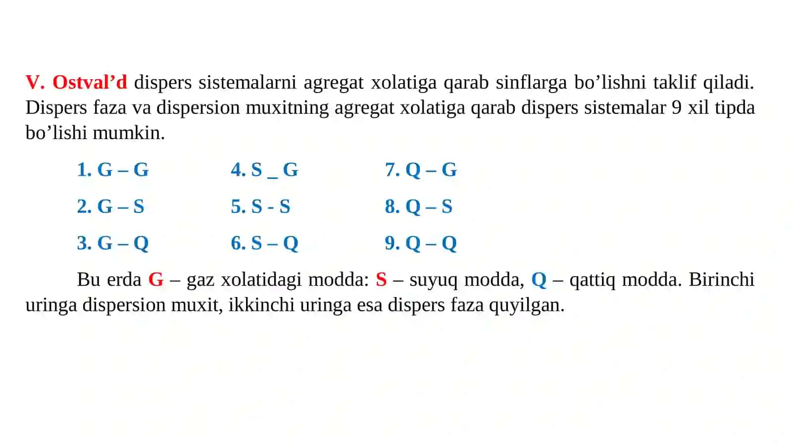 Kolloid kimyo fanidan maʼruzalar 3