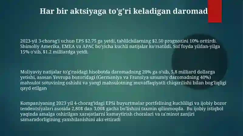 Moliyaviy natijalar to’g’risidagi hisobot 3