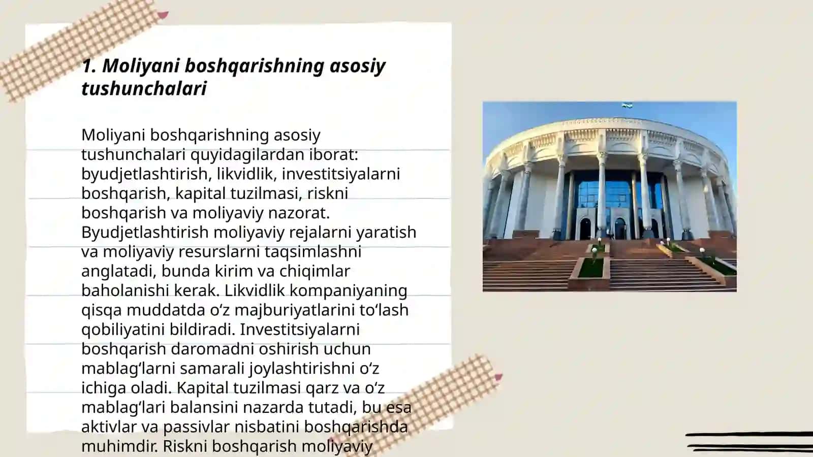 Moliyani boshqarishning mohiyati, zarurligi va ahamiyati 3