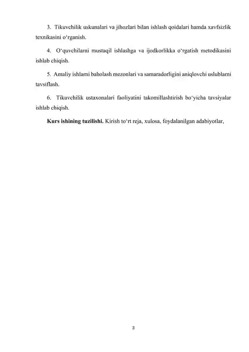 TIKUVCHILIK AMALIY MASHG‘ULOTLARINI TASHKIL ETISH 3