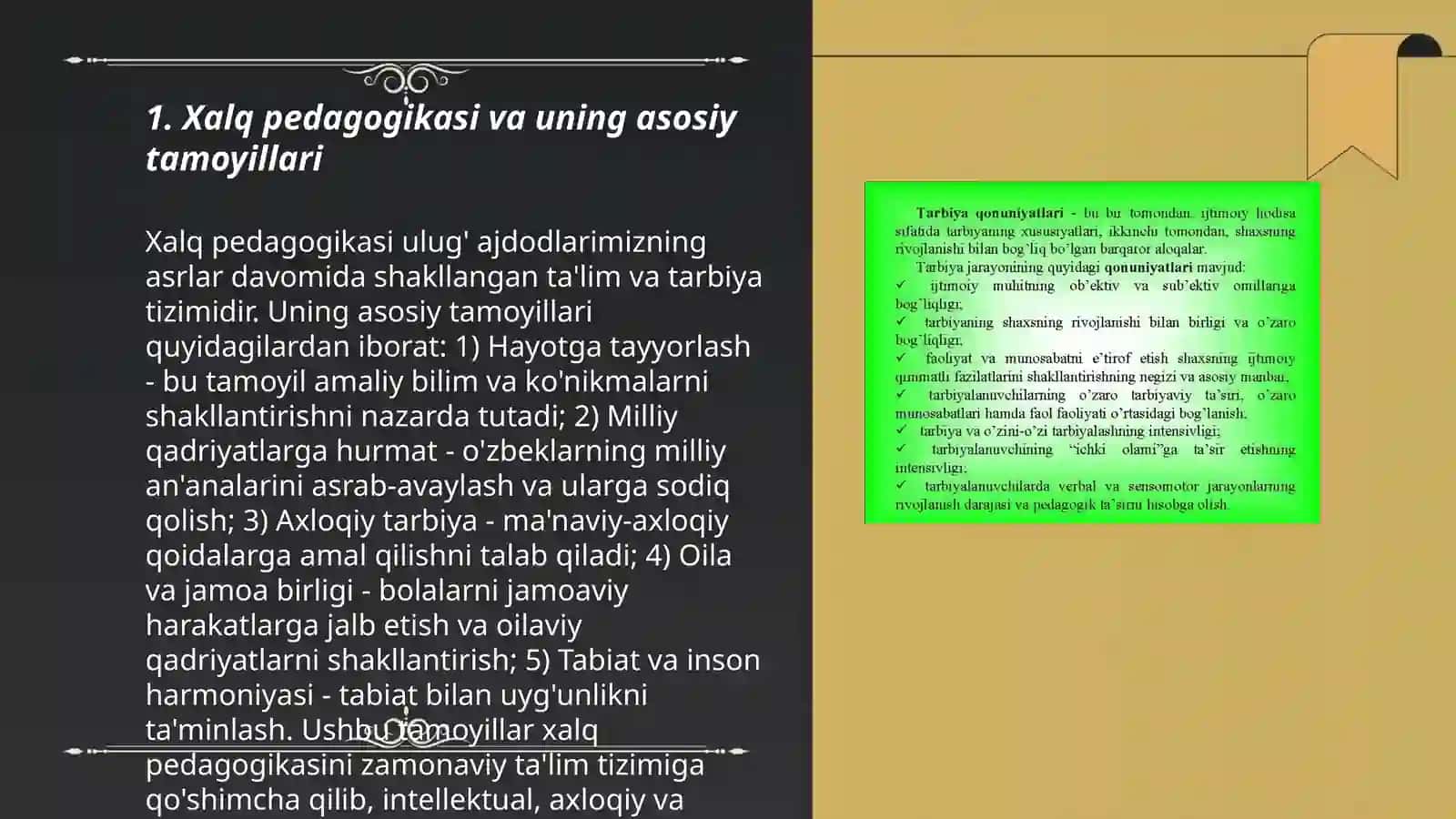 Xalq pedagogikasida yoshlarni tarbiyalashda metod usul va vositalari 3