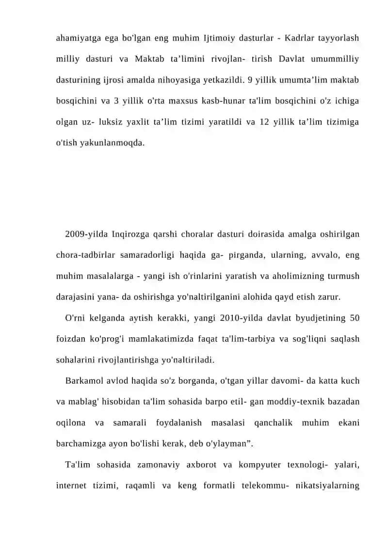O’zbekiston mustaqillikka erishgandan keying maktabgacha ta’lim 3