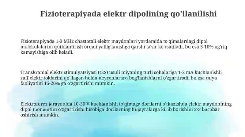 Elektr dipoli 3