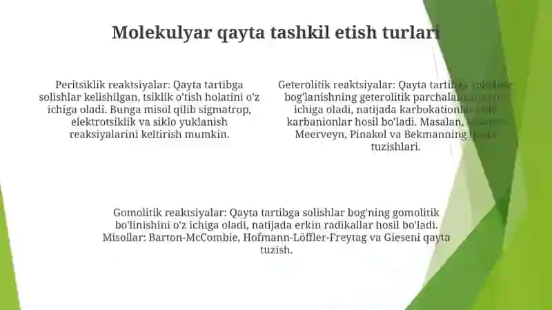 Molekulyar Qayta Guruhlanish 3