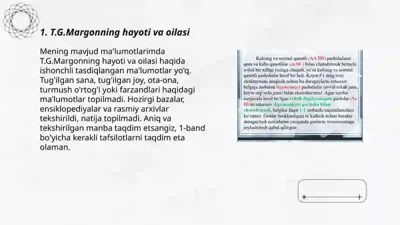 T.G.Margon haqida maʼlumot 3