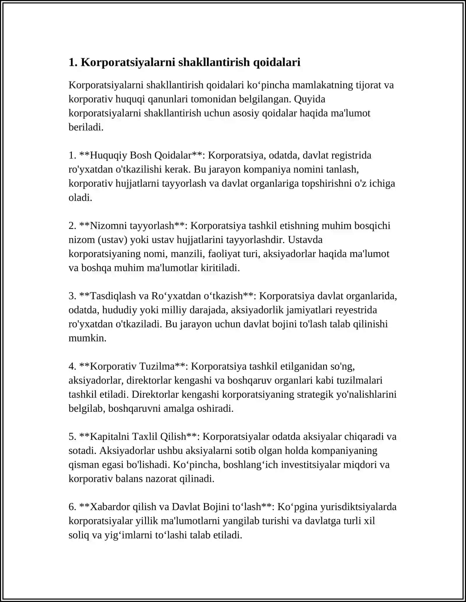 KORPORATSIYALARNI SHAKILLANTIRISH TAMOYILLARI 3