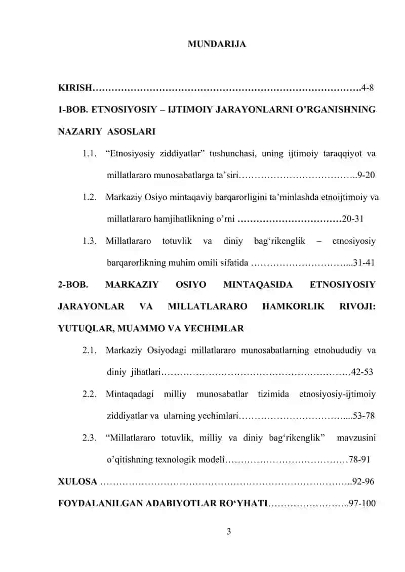 MUSTAQILLIK YILLARIDA MARKAZIY OSIYO MINTAQASIDAGI ETNOSIYOSIY - IJTIMOIY ZIDDIYATLAR VA ULARNING YECHIMLARI 3