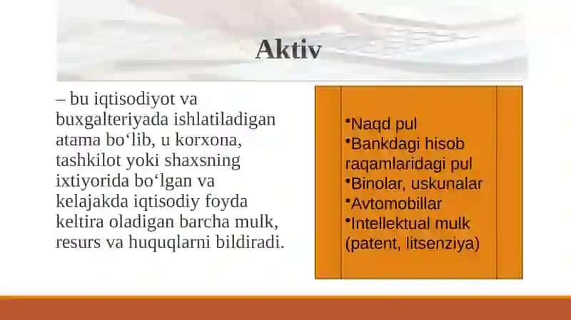 Aktivlar bozori tushunchasi va uning iqtisodiyotdagi o‘rni 3
