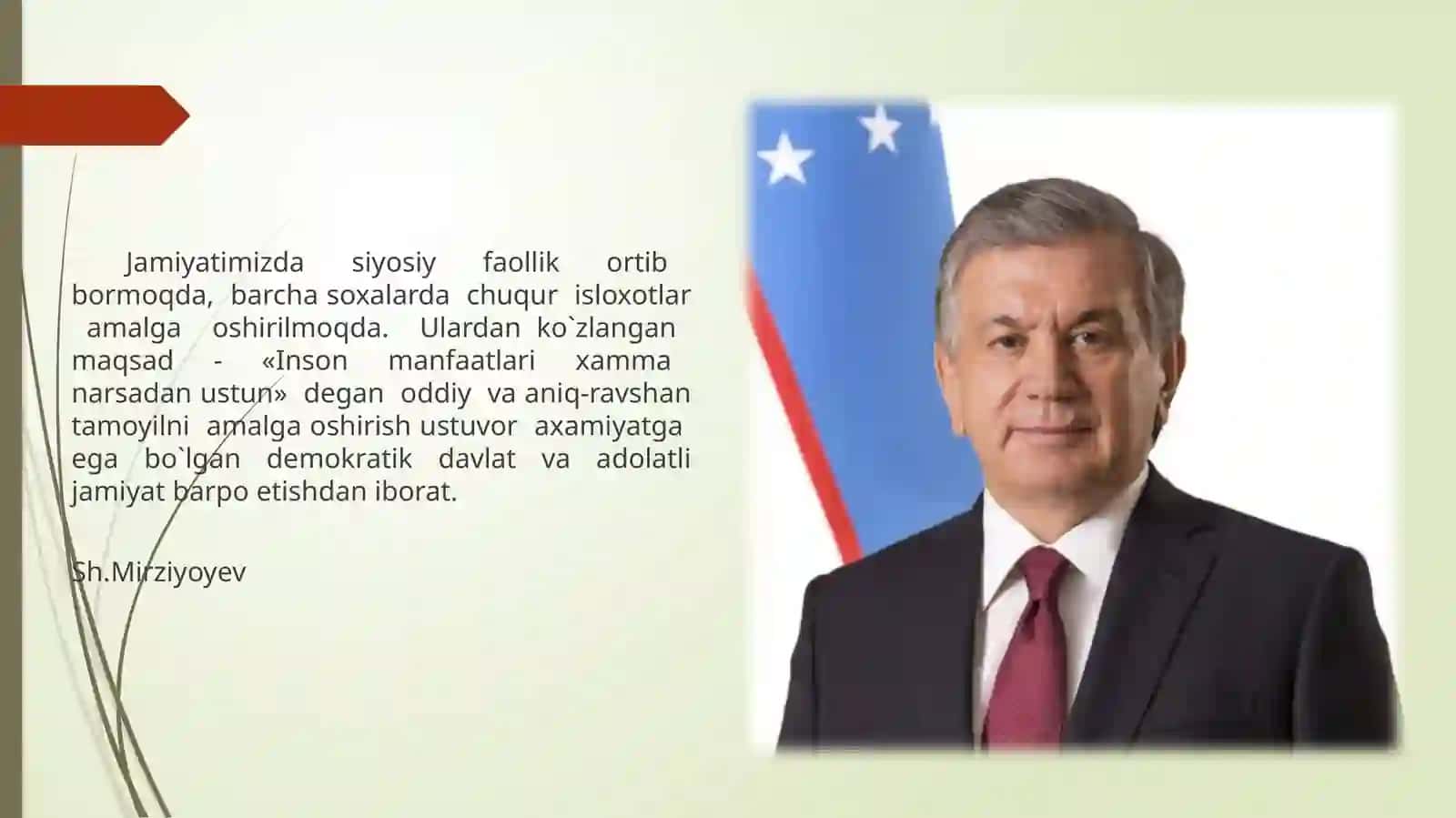 O`zbekistonni yanada rivojlantirish bo'yicha "Xarakatlar strategiyasi" ning maqsadi 3