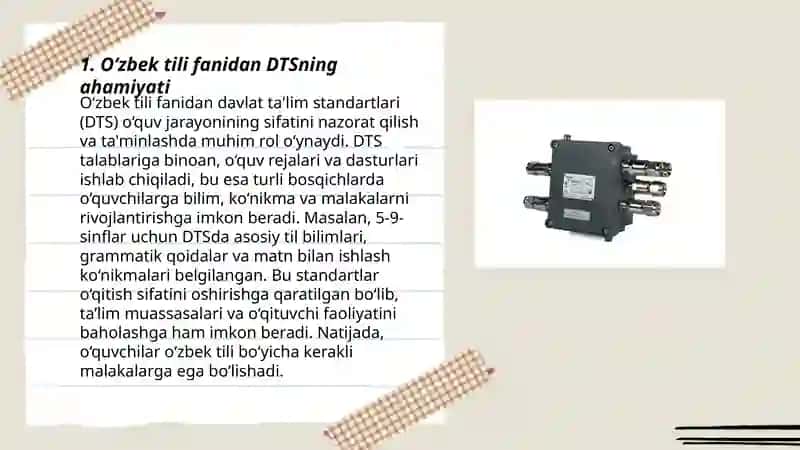 O‘zbek tili fanidan DTS va darsliklarning qiyosiy tahlili 3