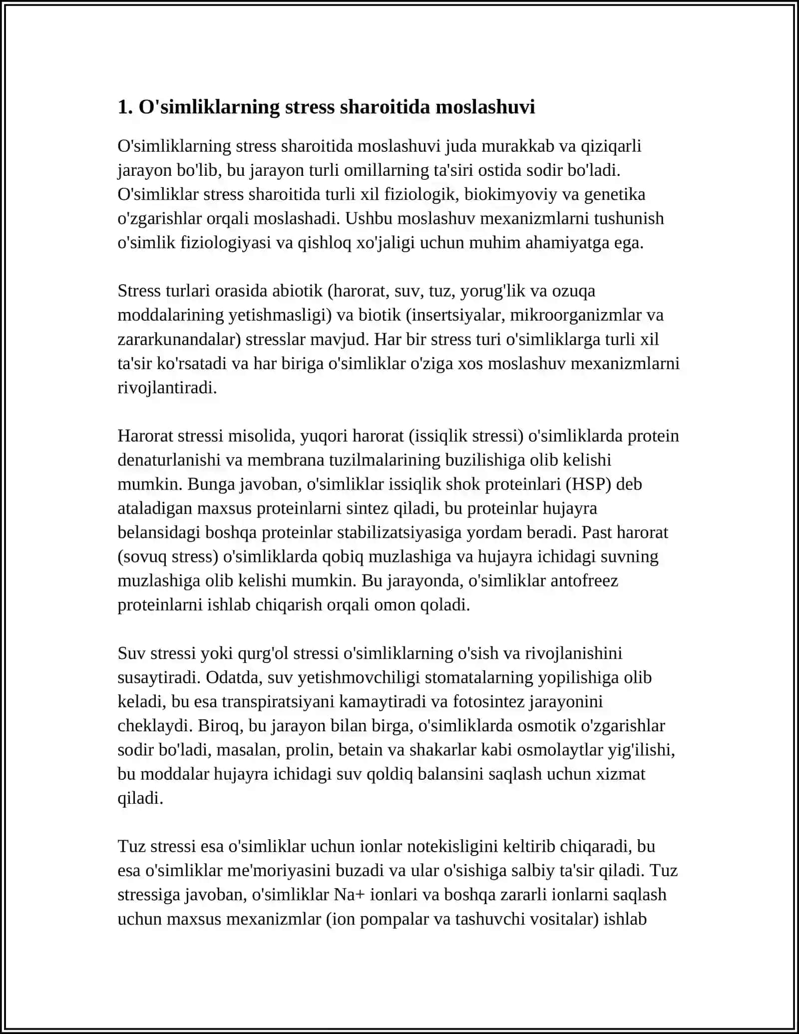 O'SIMLIKLAENING NOQULAY SHAROITGA CHIDAMLILEGI 3
