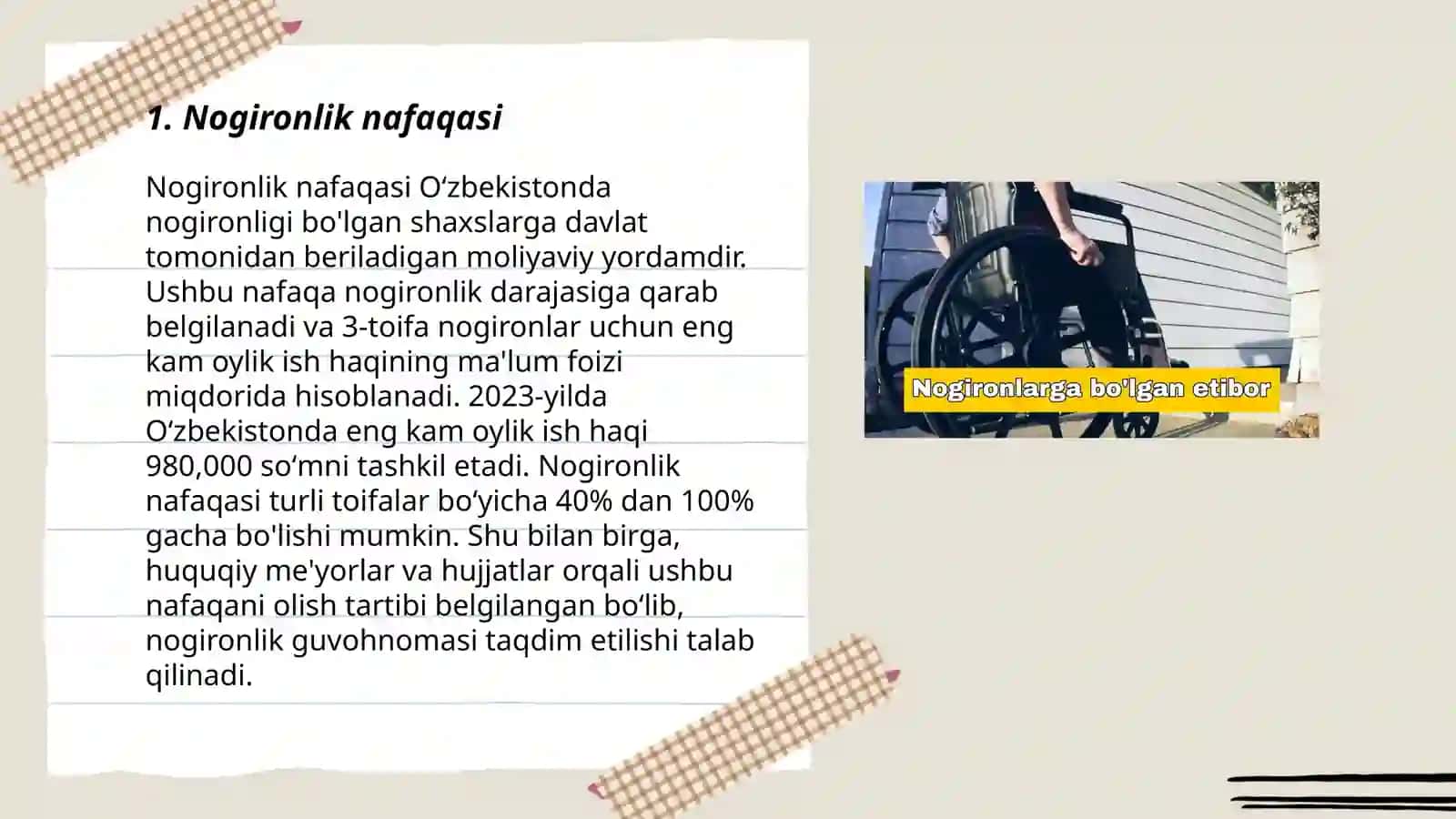 Shvetsariyada nogironlarga beriladigan yordam turlari 3
