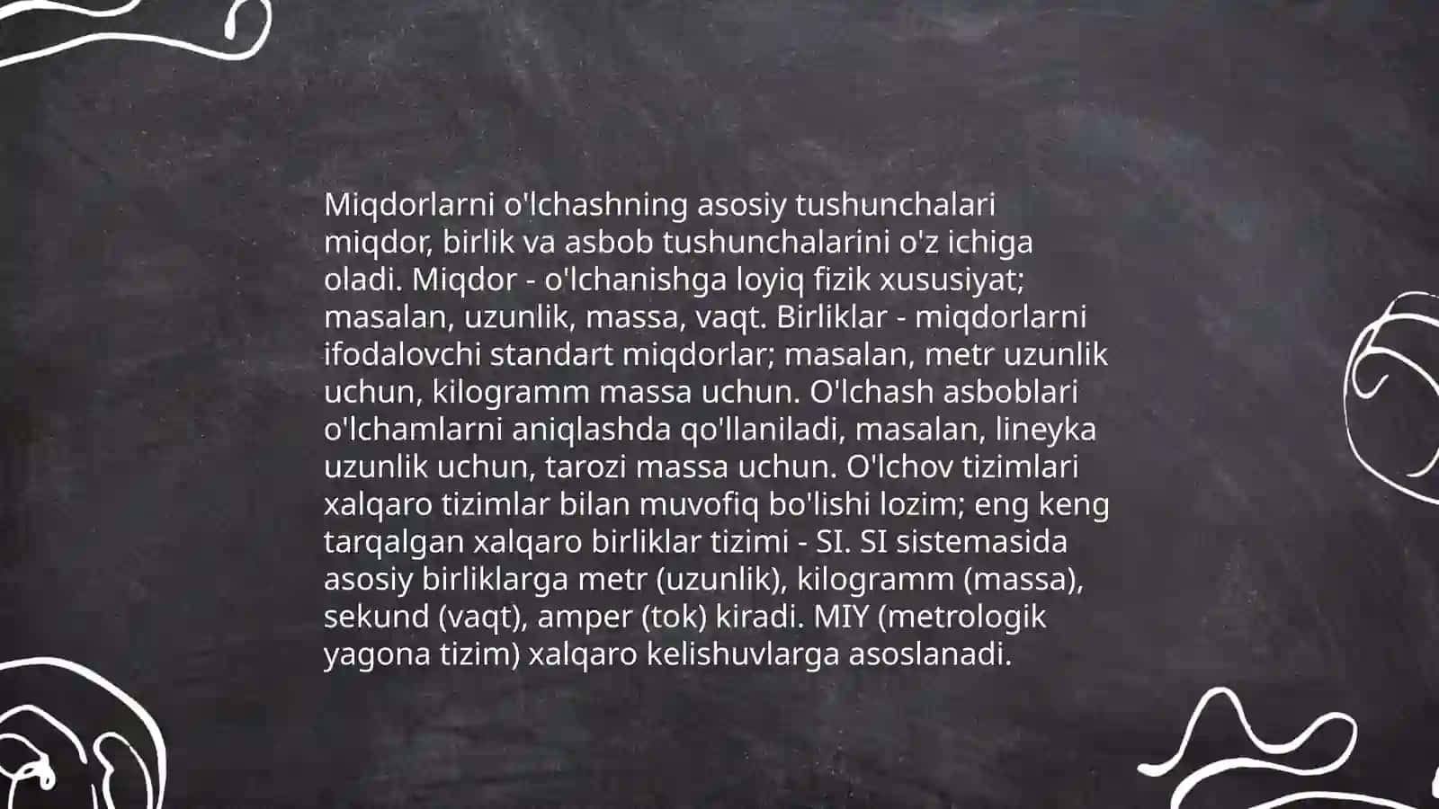 Miqdorlarni o'lchash va o'chov birliklari orasidagi uzviy bog'liklar va ular ustida amallar 3