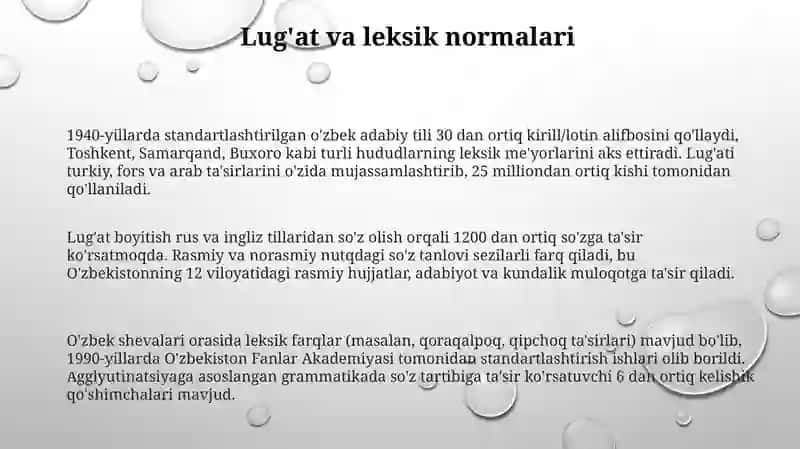 Oʻzbek adabiy til me'yorlari 3