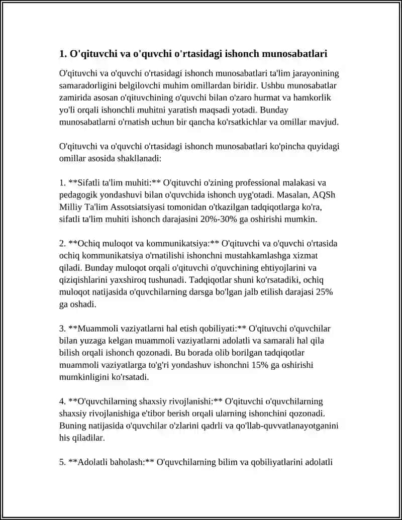 O'QITUVCHI-O'QUVCHI HAMKORLIGI SAMARADORLIGINING PSIXOLOGIK JIHATLARI 3
