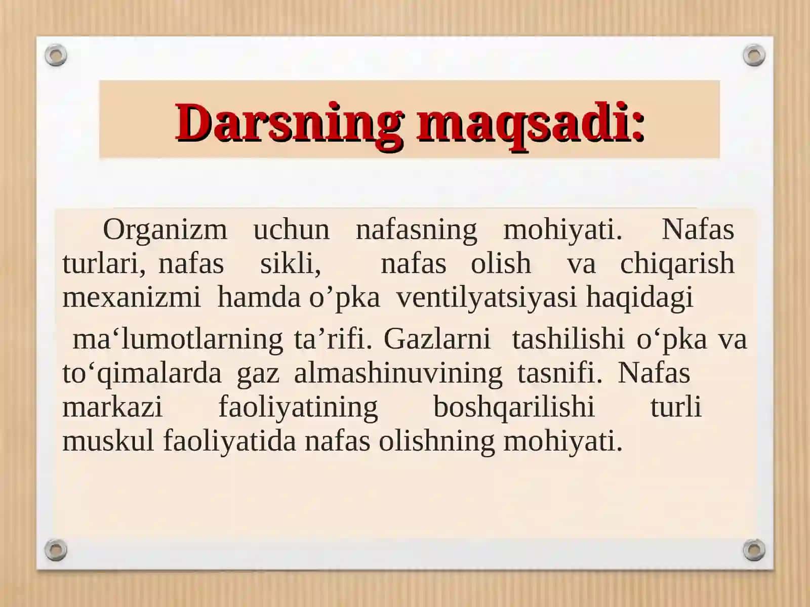 Nafas aʼzolari tuzilishi va fiziologiyasi 3