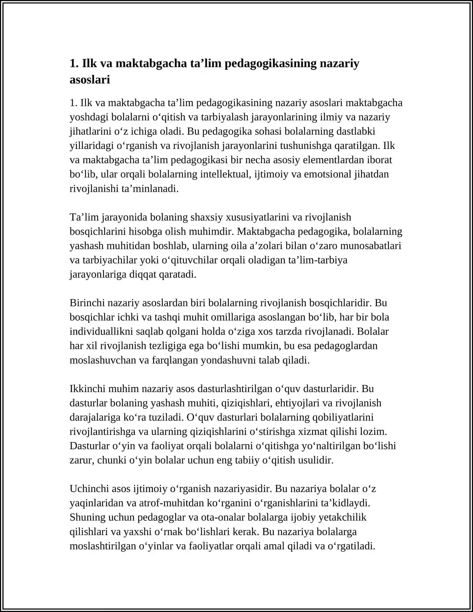 ILK VA MAKTABGACHA TAʼLIM PEDAGOGIKASI 3