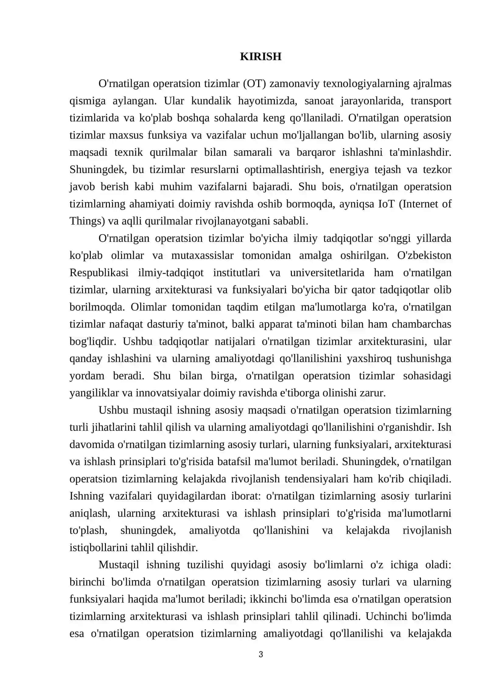 O'rnatilgan operatsion tizim xizmatlari 3