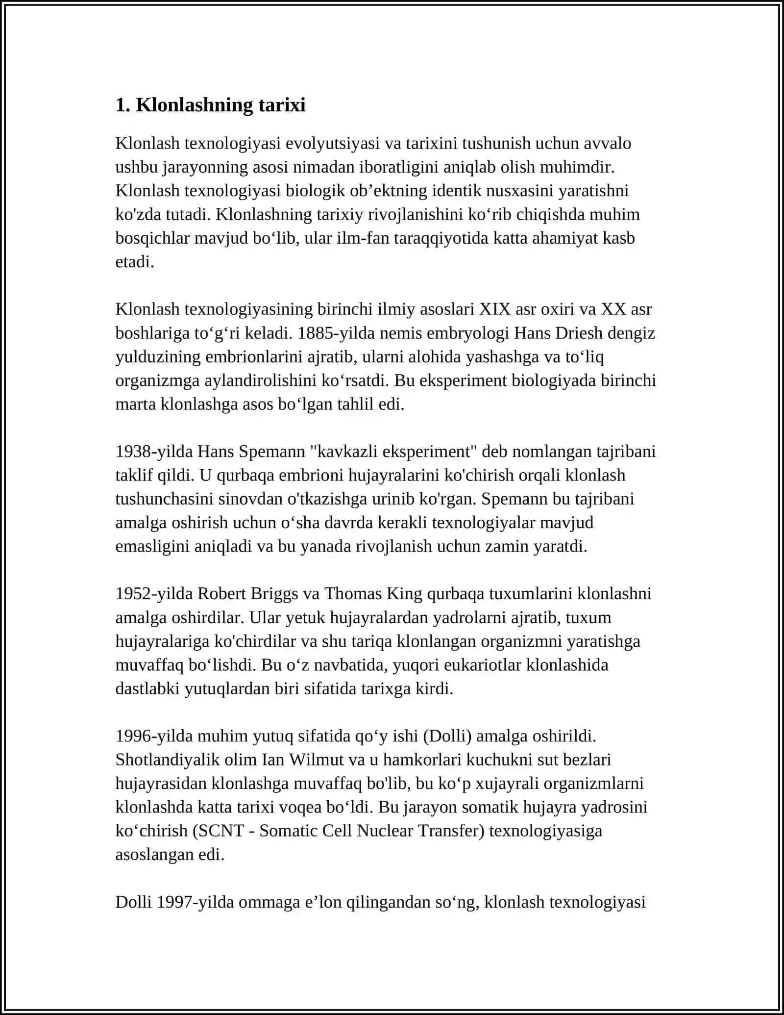 KLONLAR,KLONLASHTIRISH VA ULARNI KLINIK AHAMIYATI 3