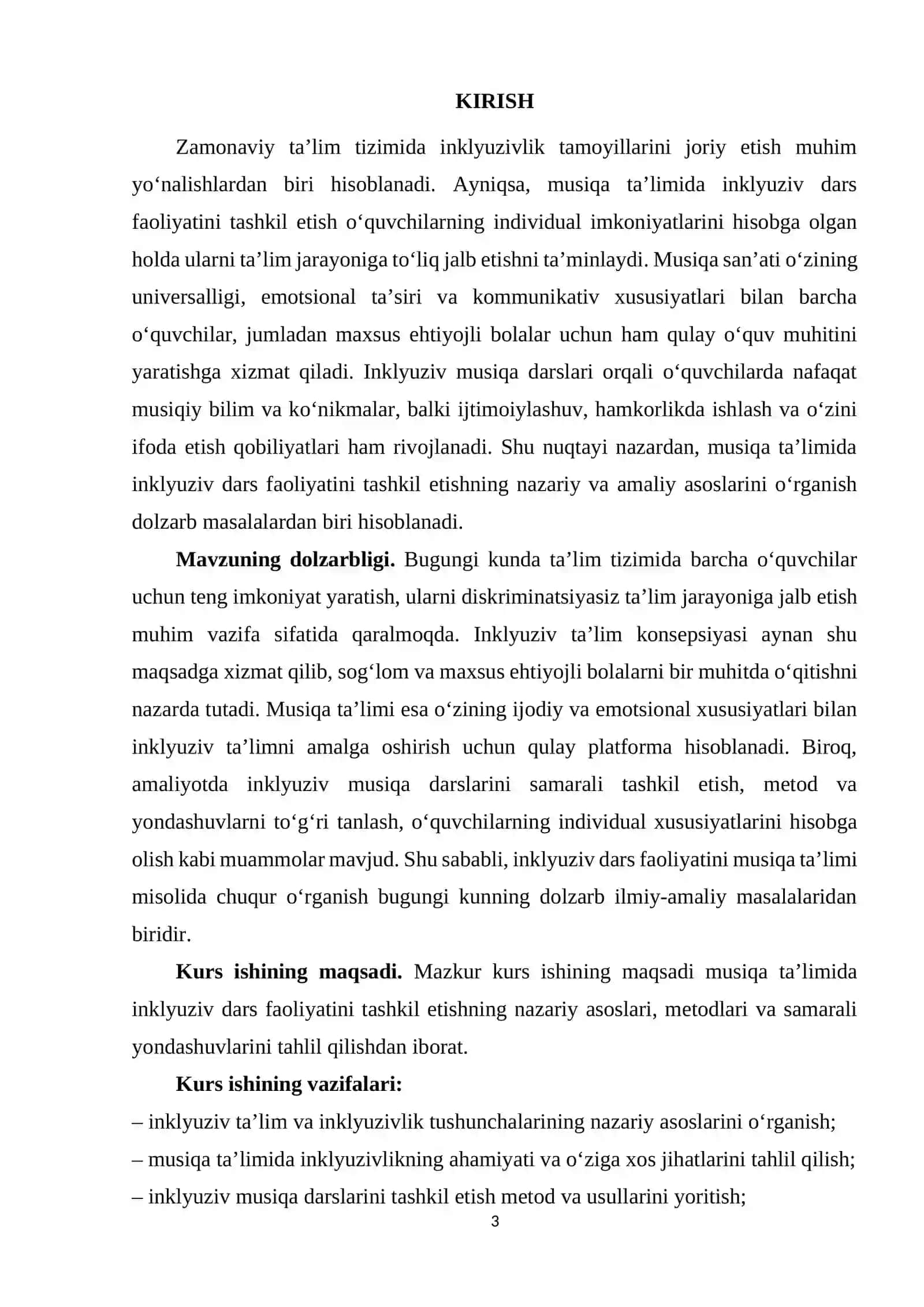Inklyuziv dars faoliyati musiqa ta’limida inklyuzivlik 3