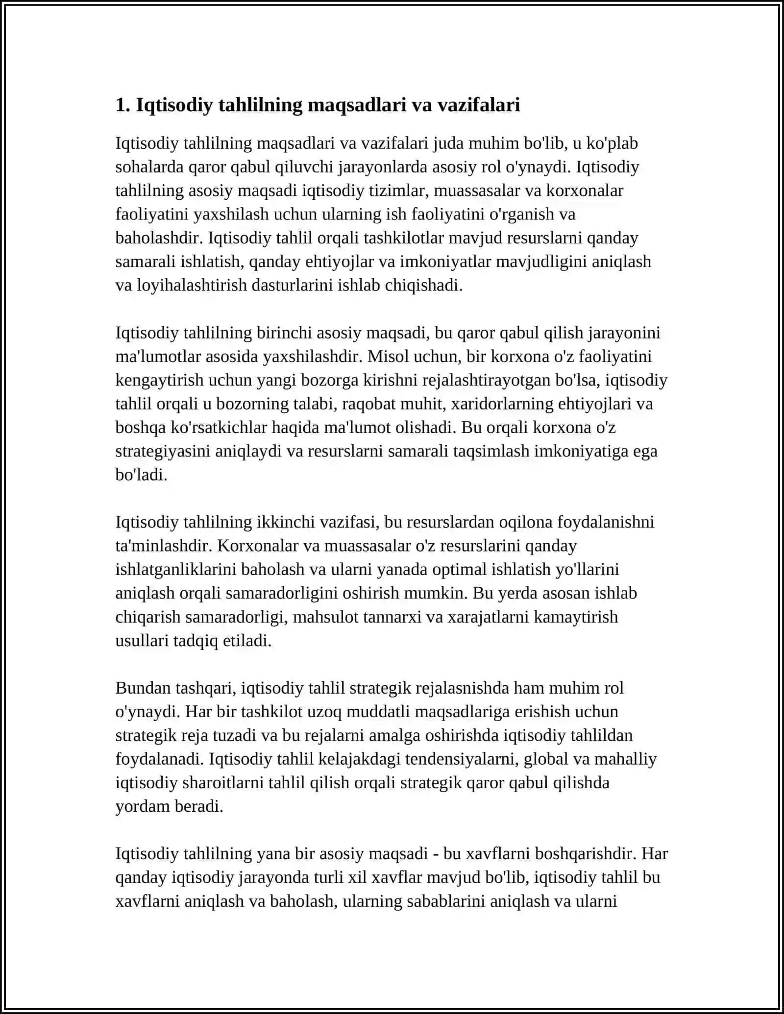 IQTISODIYOT ANALIZ BOSQICHILARI 3