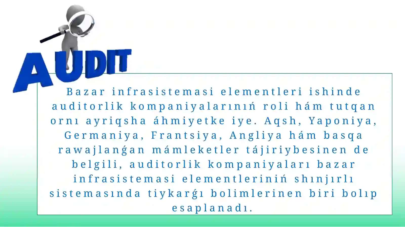 «Xalıqaralıq audit ózgeshelikleri» pániniń predmeti hám metodi 3