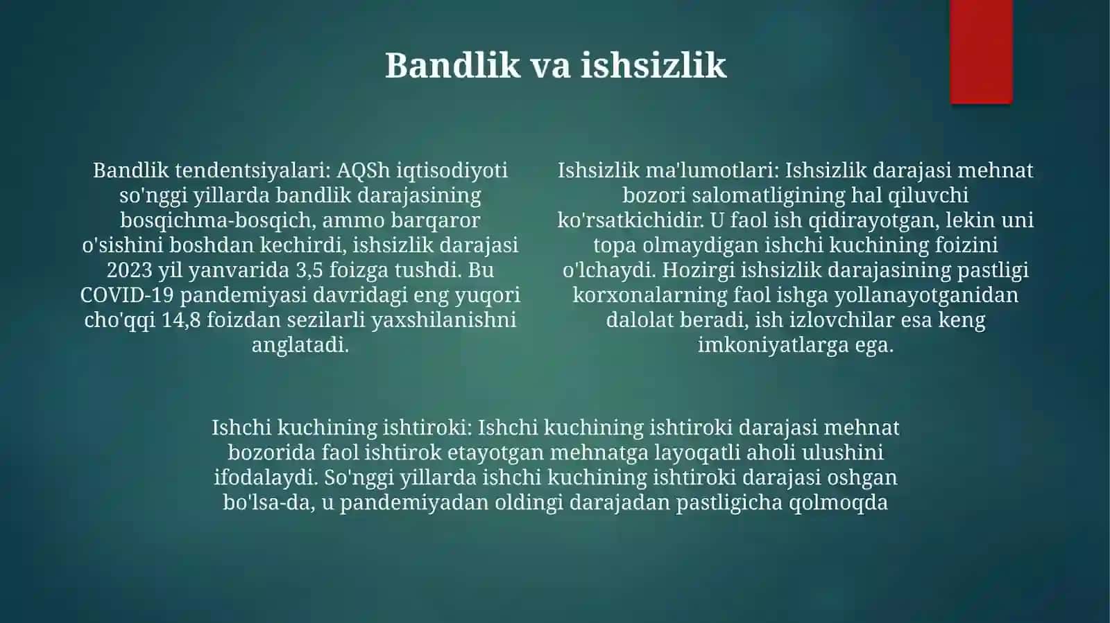 Aqsh Shtatlari MakroiqtisodiyHolatningTahlili 3