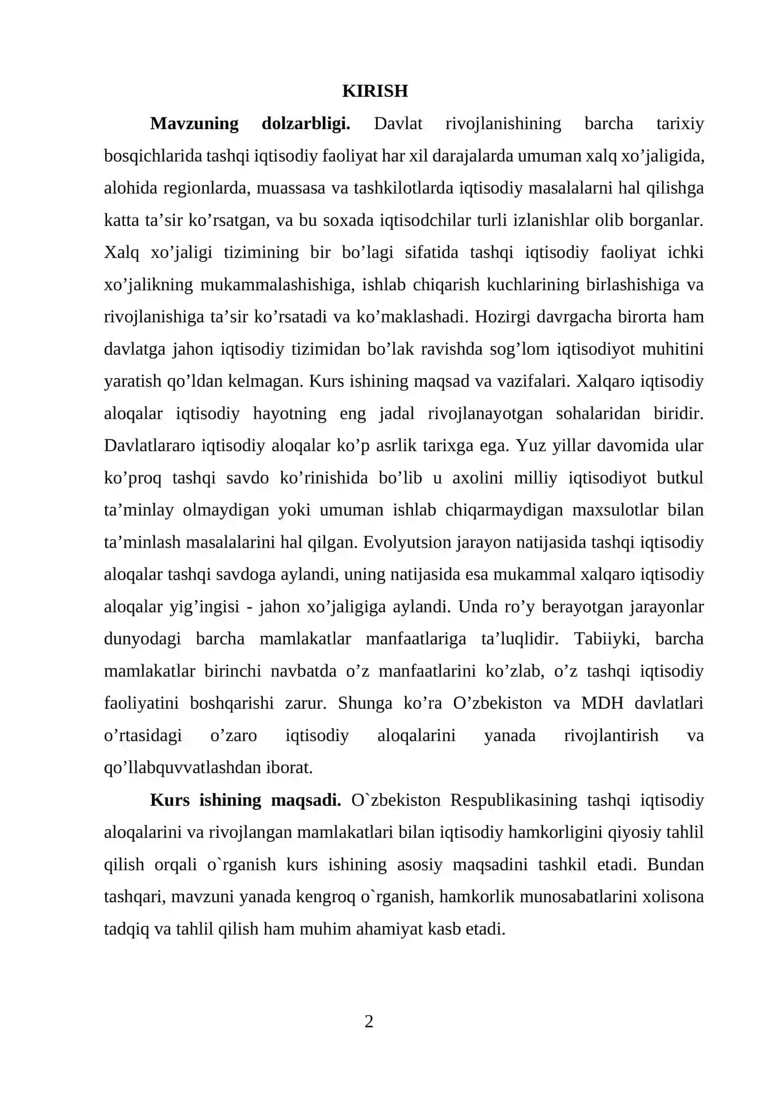 GLOBAL IQTISODIY RIVOJLANISH 3
