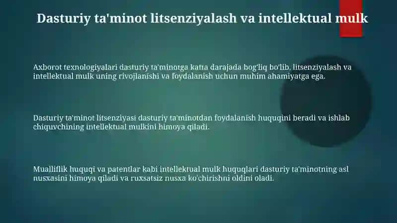 Axborot texnologiyalar dasturiy ta'minoti 3