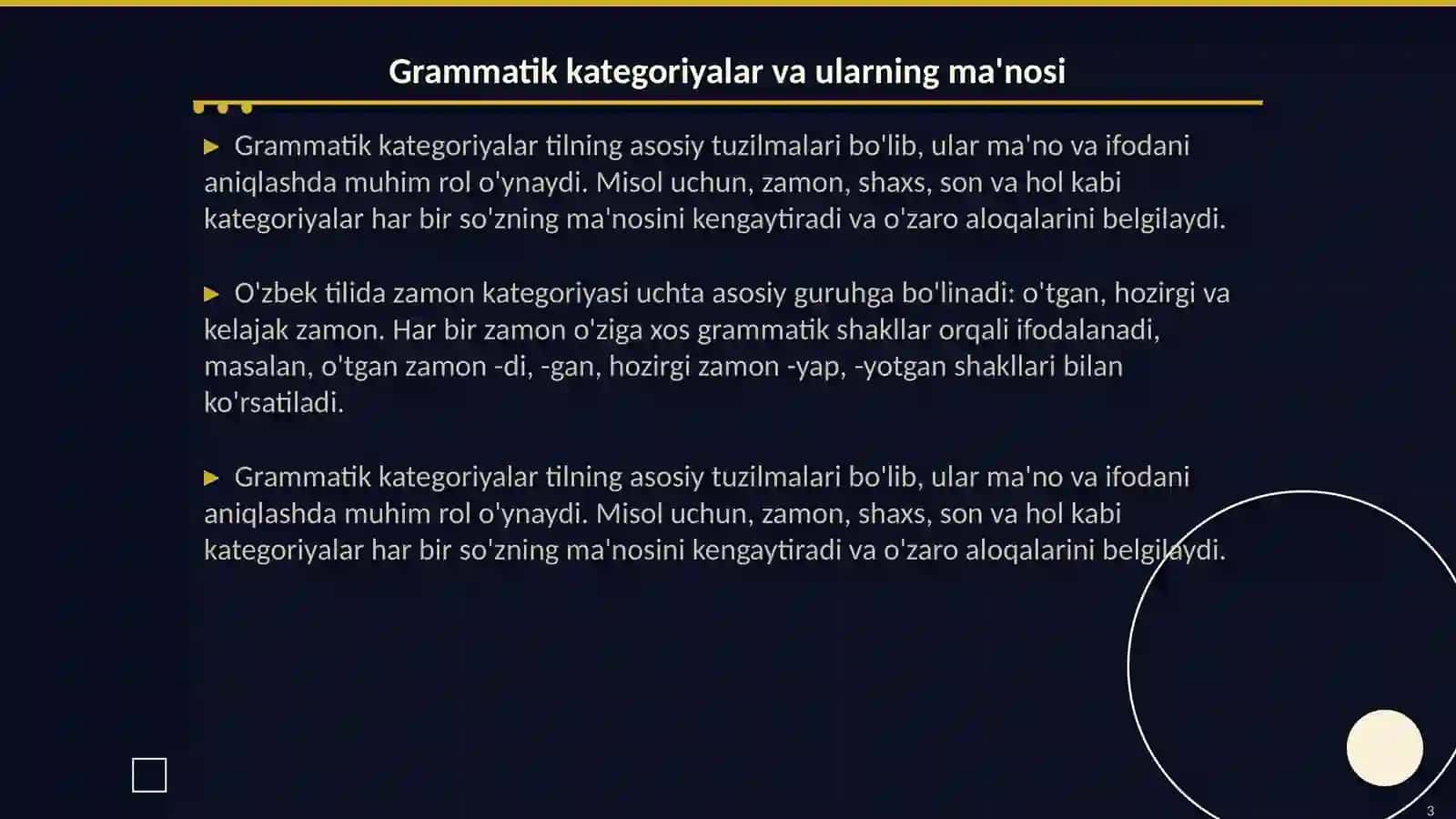 Grammatik maʼnoni ifodalovchi vositalar 3