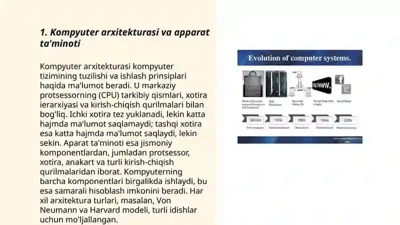 Shaxsiy kompyuterlarning axboriy- mantiqiy asoslari 3