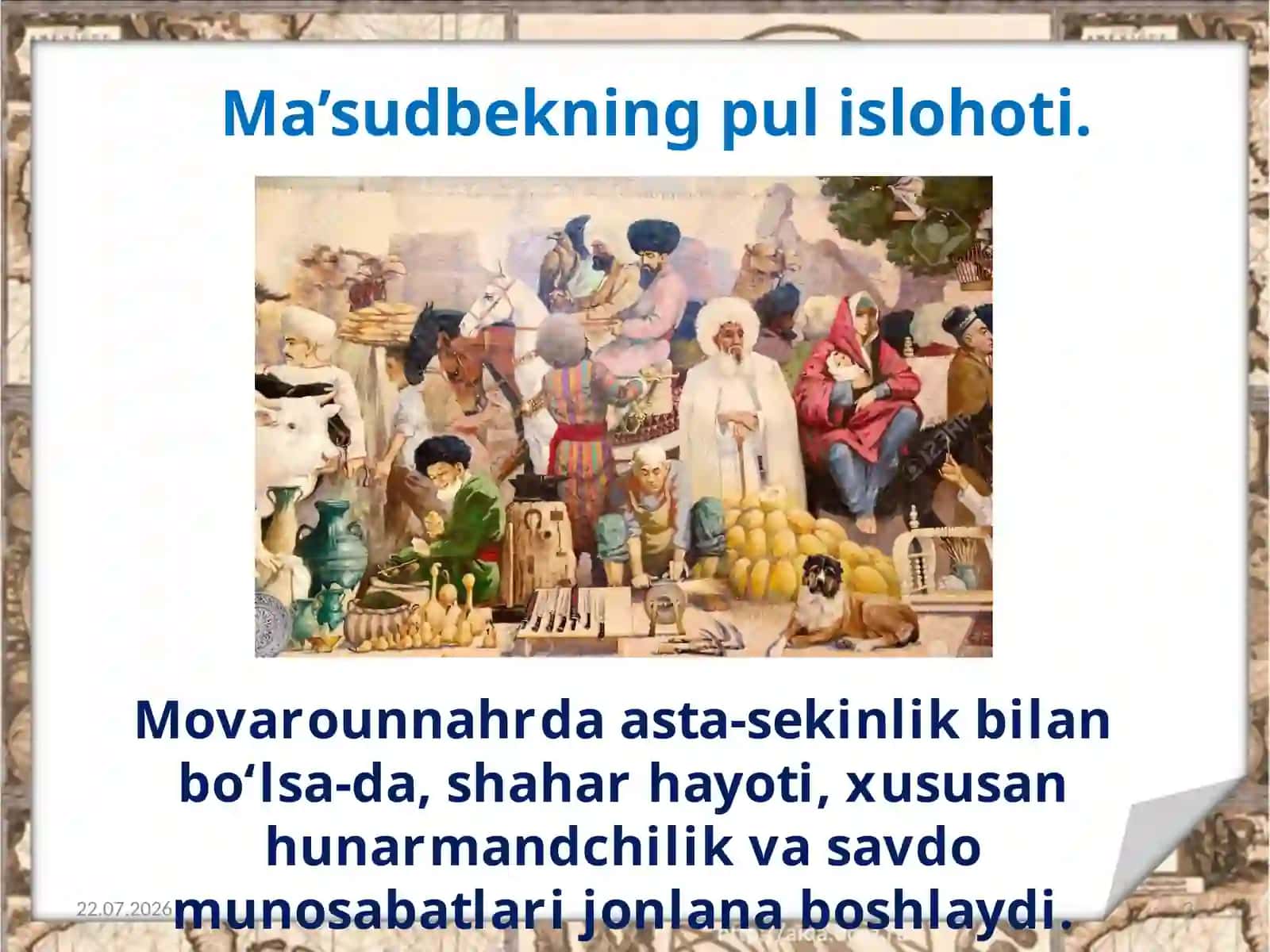 Chigʻatoy ulusi davrida ijtimoiy-iqtisodiy hayot 3