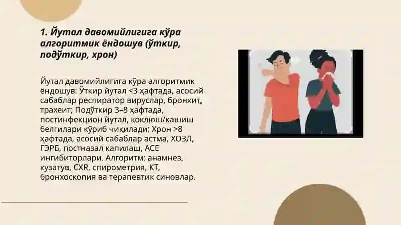 Йутал: алгоритмик ёндошув асосида дифференциал диагностикаси 3