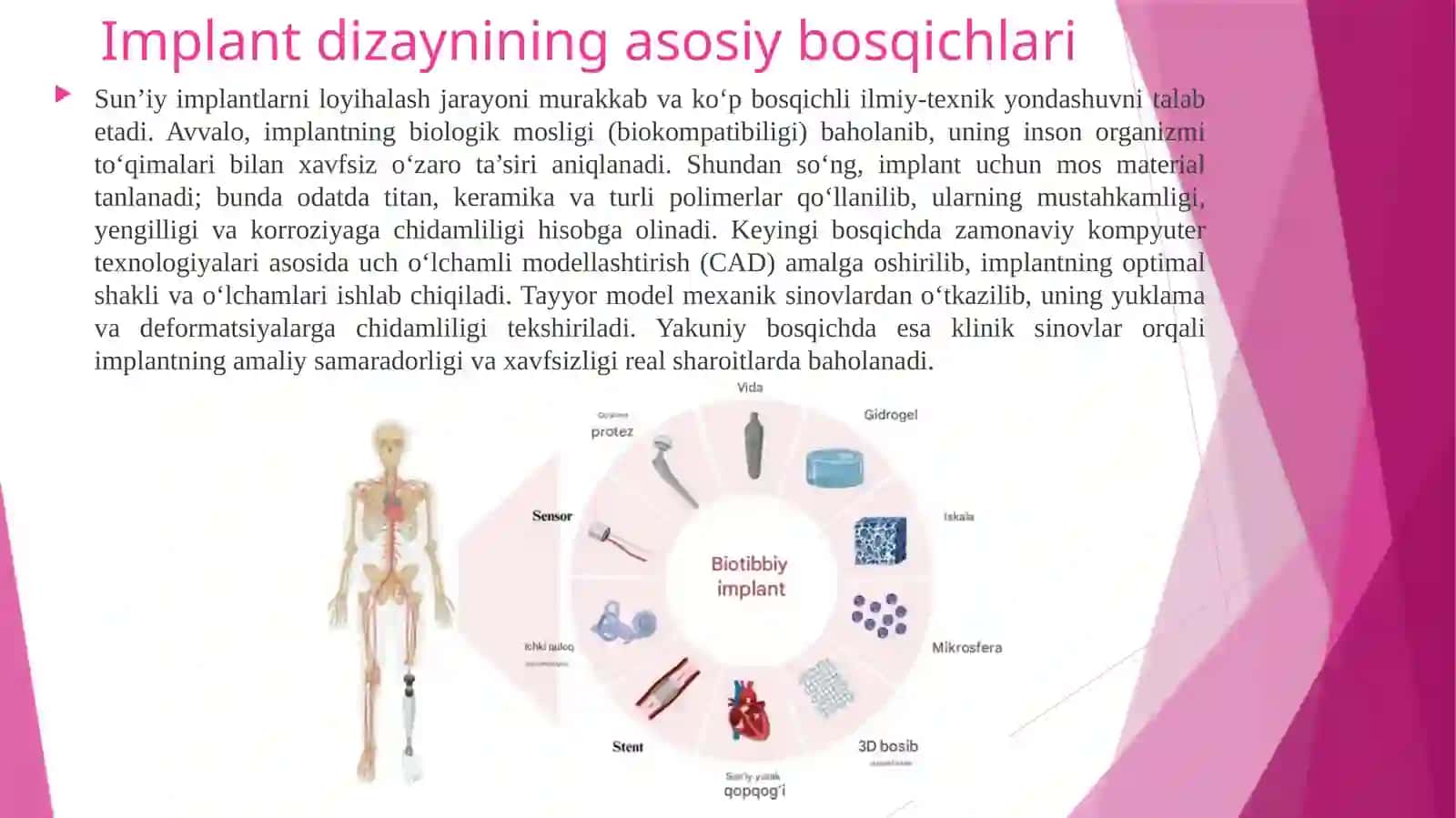 Sun’iy implantlardizayni va AK Torqali uxlarni monitoring qilish 3