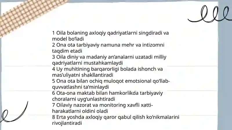 O‘quvchilarni ma’naviy-axloqiy tarbiyasida oila, mahalla va ta’lim muassasasining hamkorligi 3