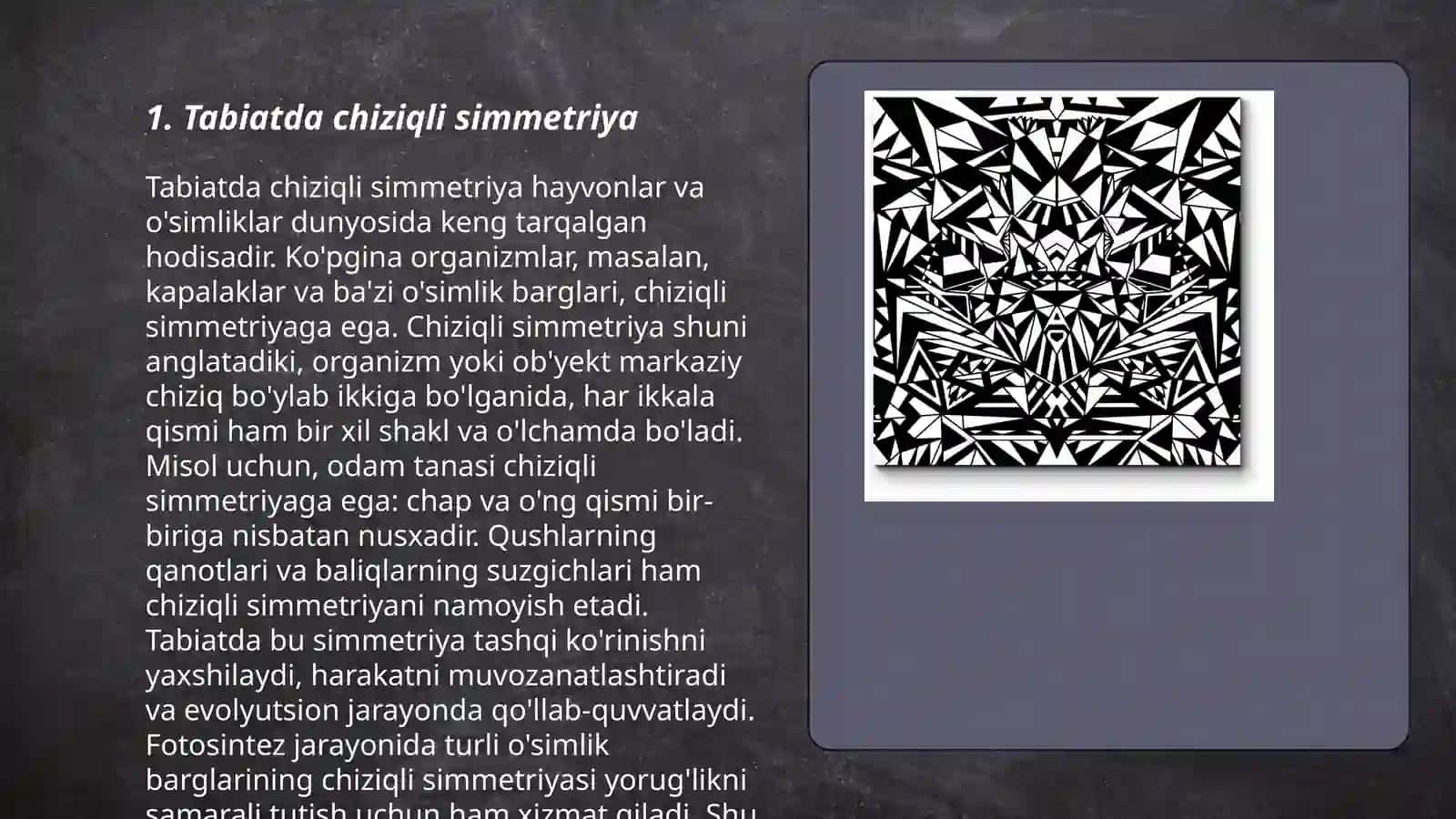 Tabiatdagi simmetriya 3