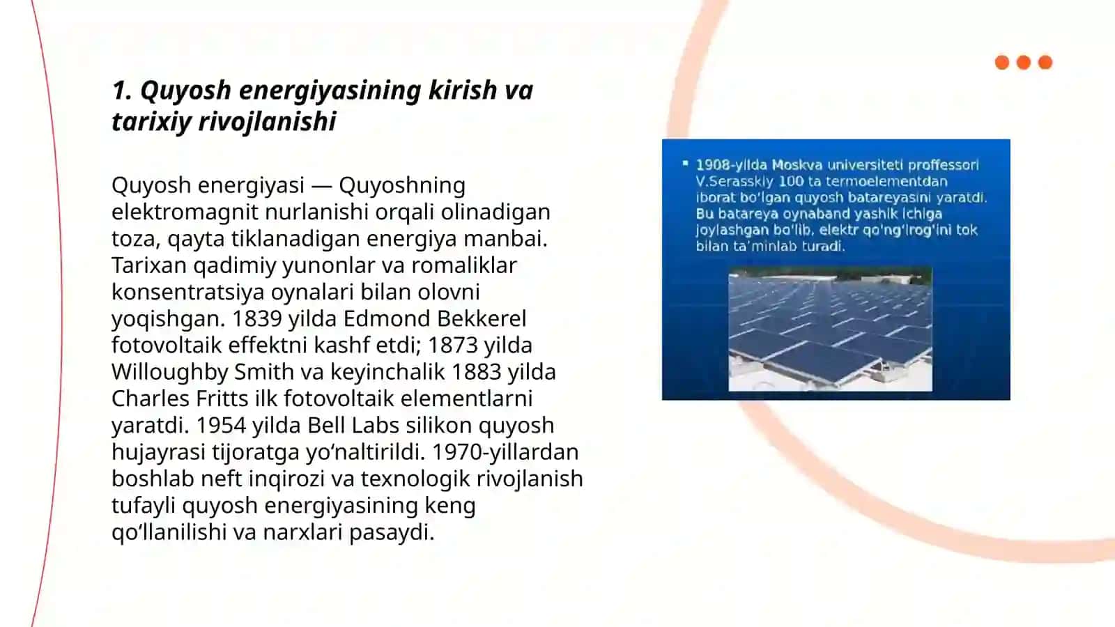 Quyosh energiyasi 3
