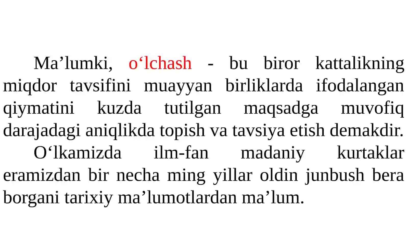 Metrologiya fani, vujudga kelishi va rivojlanish tarixi 3
