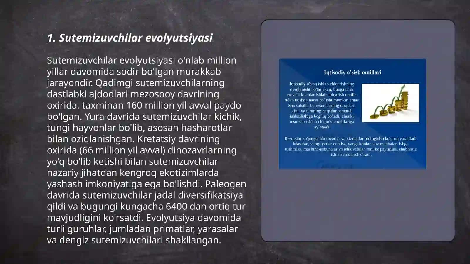 Sutemizuvchilar va ularning kelib chiqishi 3