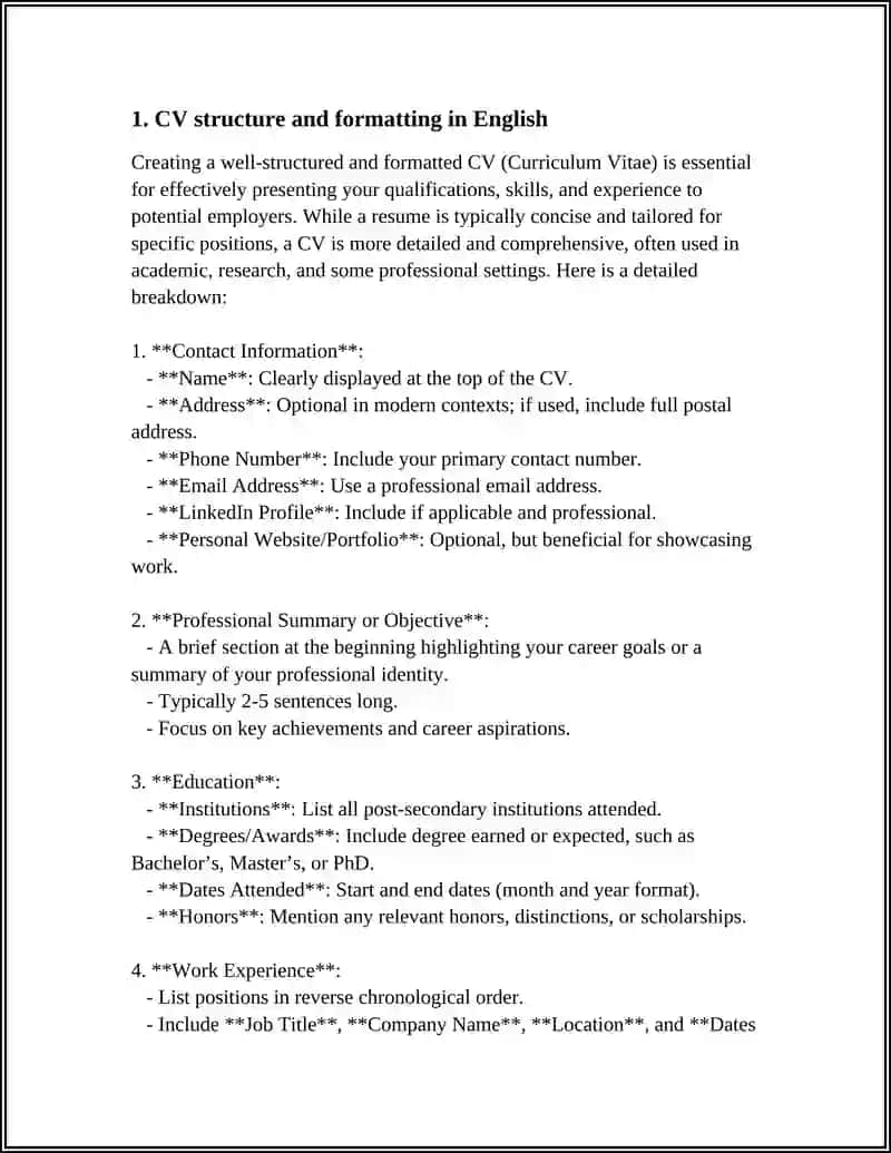 PREPARING FOR JOB INTERVIEWS AND CV WRITING IN ENGLISH 3
