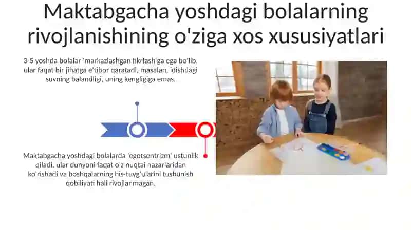 Maktabgacha yoshdagi bolalar rivojlanishi va ta’lim-tarbiyasining o’ziga xosligi 3