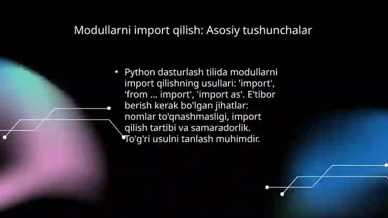 Python dasturlash tilida modullar bilan ishlash 3
