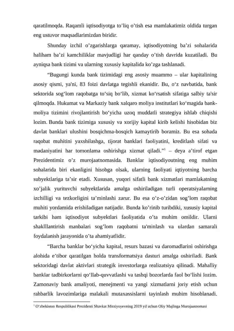 Xususiy kapital tahlili va uni xorij tajribasi asosida takomillashtirish 3
