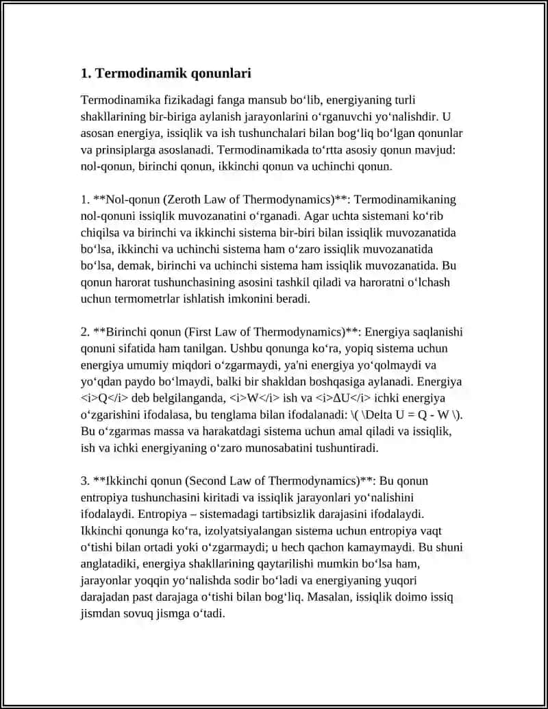 QAYTMAS JARAYONLARNING TERMODINAMIKASI 3