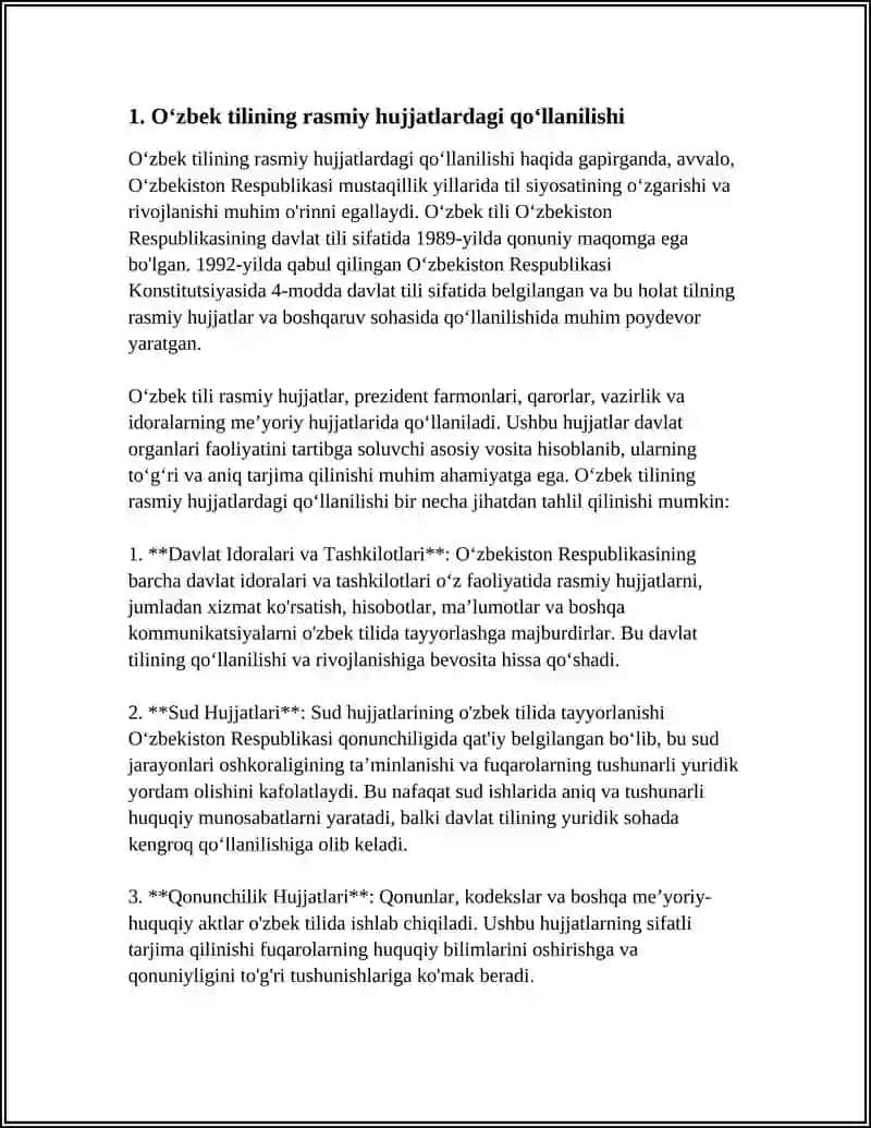 O'zbek Tilining Sohada Qo'llanilishi 3