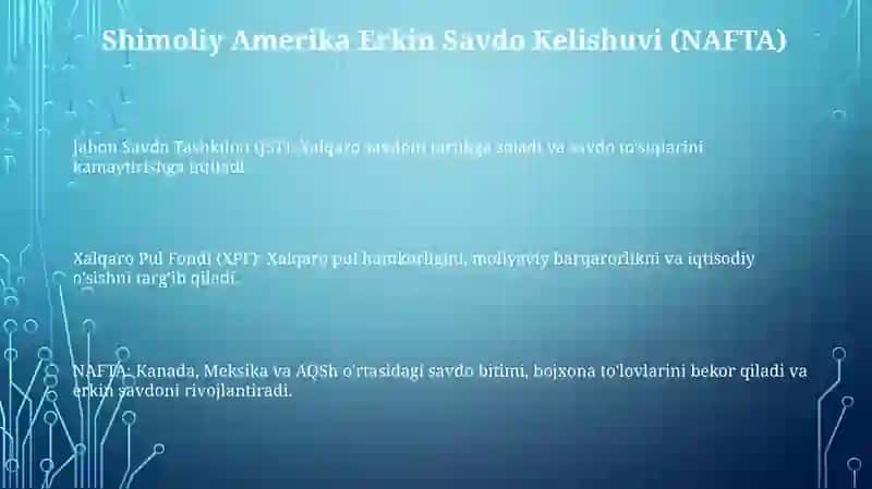 Jahonning yirik iqtisodiy tashkilotlari va ularning roli 3