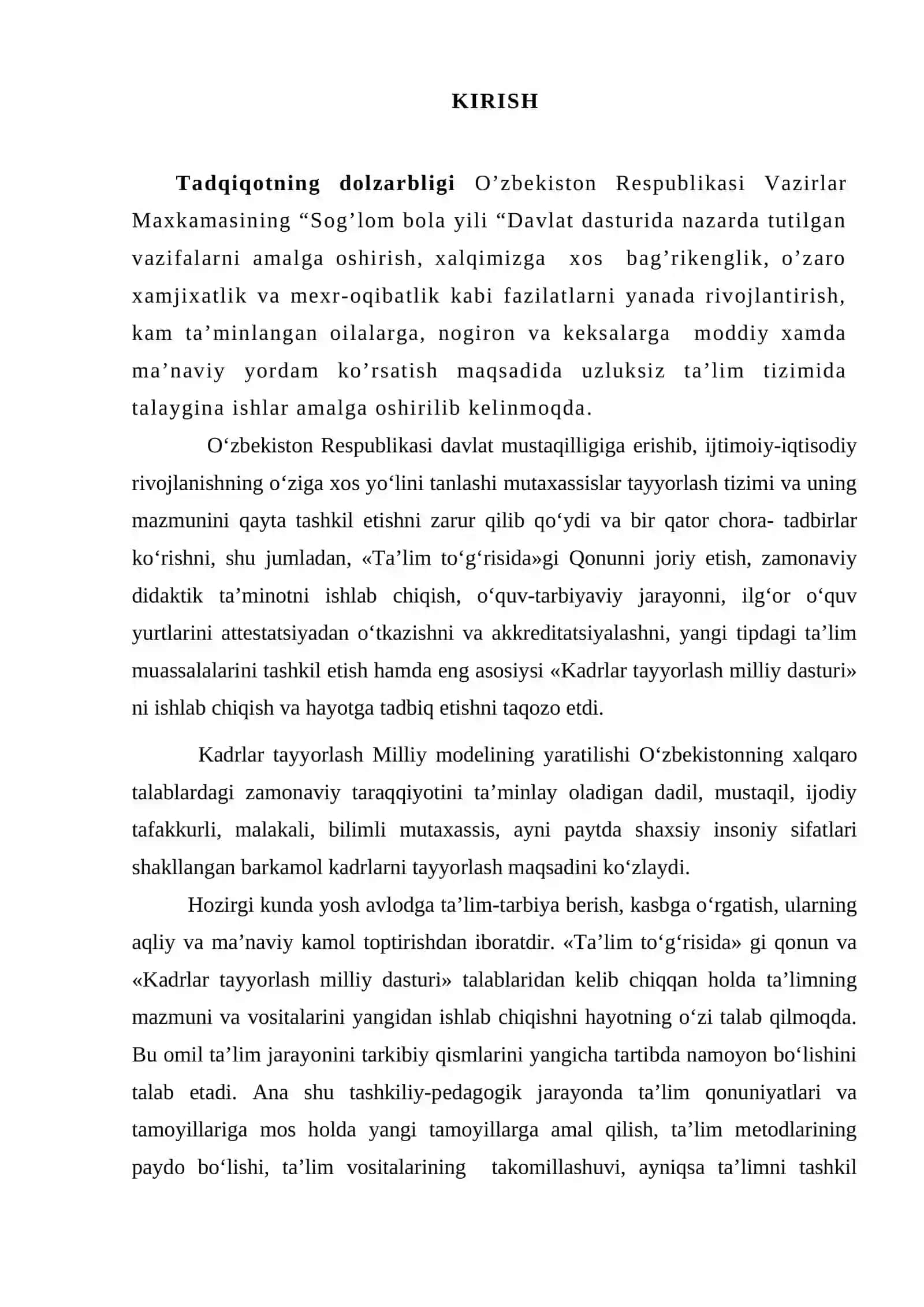 Aqli zaif bolalarga o’qish darslarini tashkil etishning o’ziga xos xususiyatlarini o’rganish 3