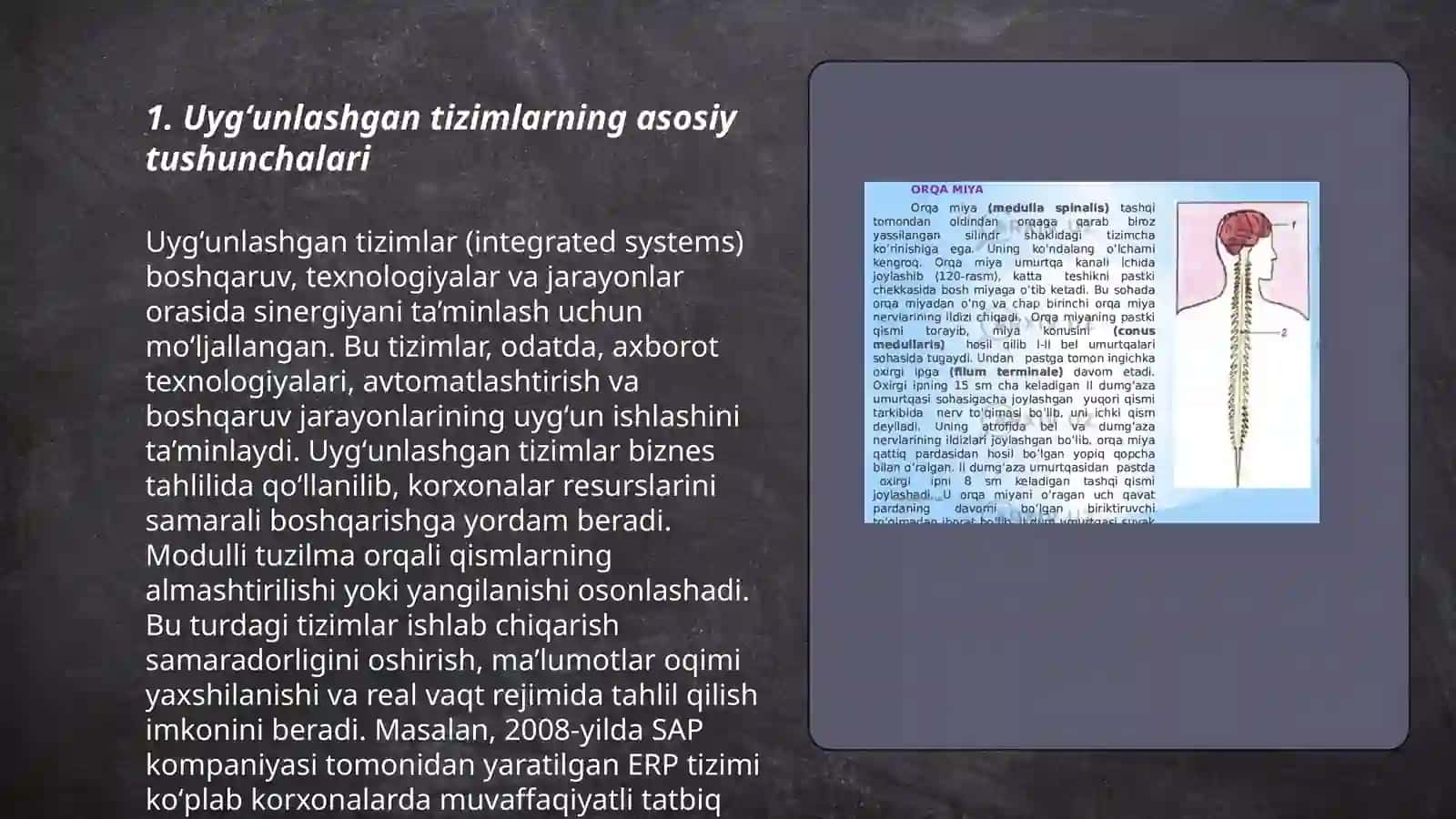 Uygʻunlashgan tizimni tuzilishi 3