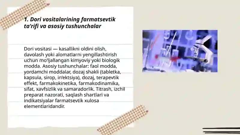 DORI VOSITALALARING FARMATSEVTIK TAXLILI VA AXAMIYATI 3